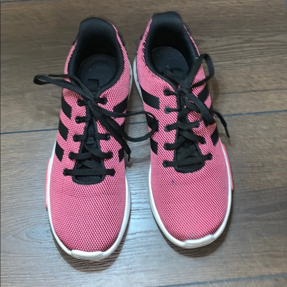 Pink adidas shoes